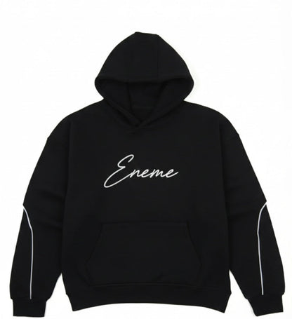 Black Oversized Drop Shoulder