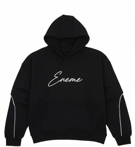 Black Oversized Drop Shoulder